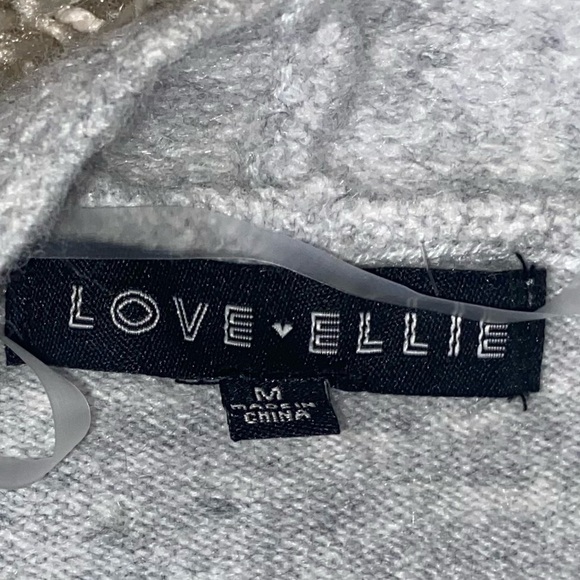 Love Ellie NWOT Long Line Open Front Cardigan w Pockets Women Size M Soft Gray - Picture 4 of 4